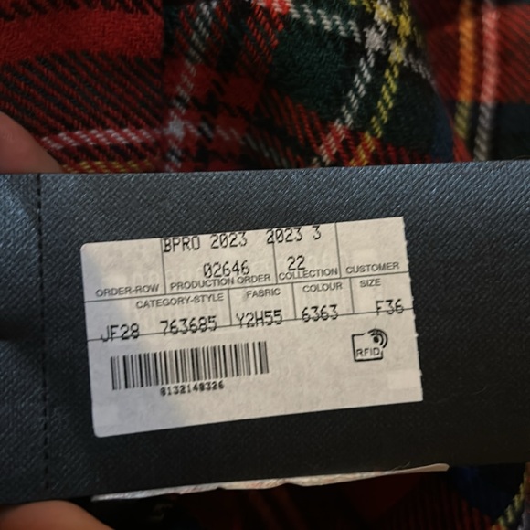 Saint Laurent Tartan-Check Pencil Skirt - Picture 5 of 16